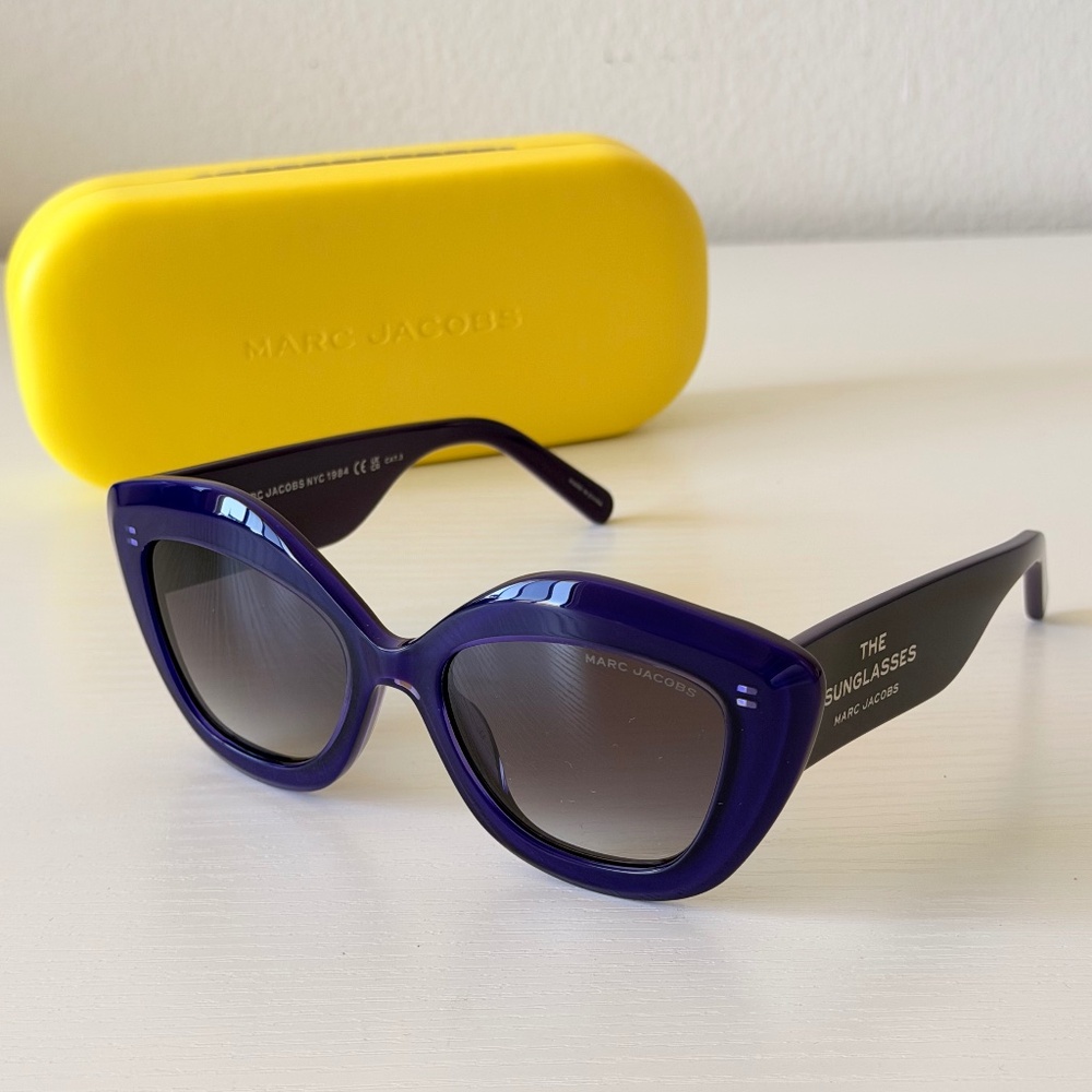 New, Marc Jacob’s Purple Sunglasses, Marc 800/S Ry89o, Authentic